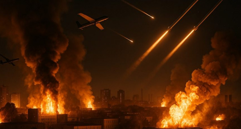 Россия нанесла масштабный ракетно-дронный удар по Украине