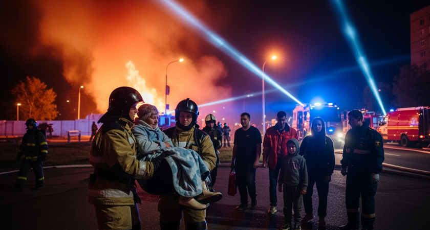В Екатеринбурге семья попала в пожар дважды за три месяца: спасены четверо