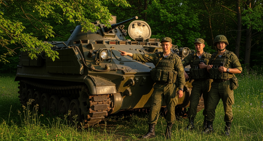 "Скутер" из 70-го полка опроверг фейки о гибели: военкор RT проехался на трофейном М113 с флагами России и США