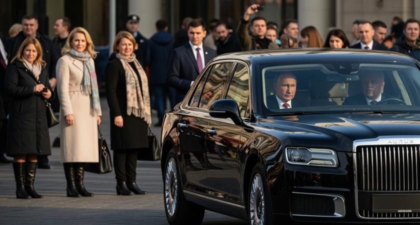 Путин час катал премьера Индии на Aurus, сорвав расписание саммита ШОС