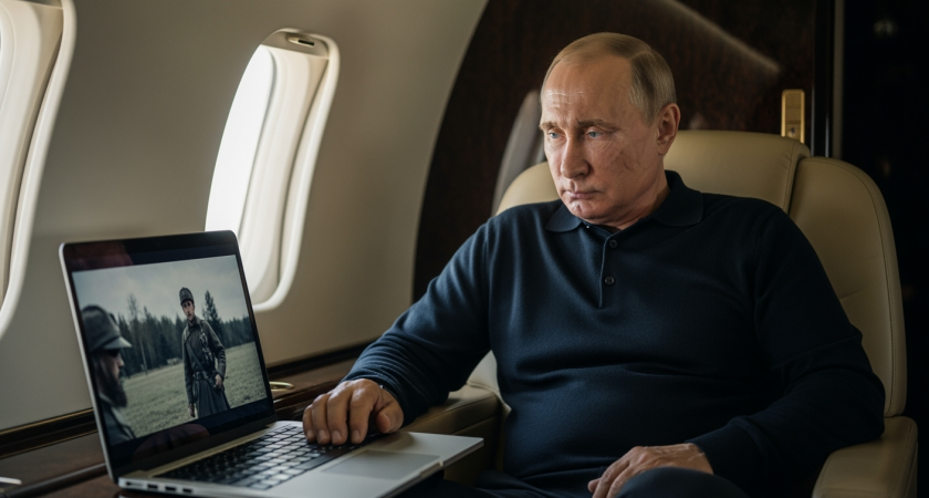Песков раскрыл, что Путин смотрит в самолете: только российская документалка и исторические фильмы