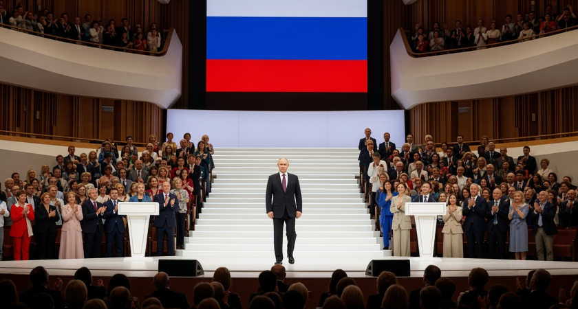 Путин поздравил Москву с 878-летием в "Зарядье" на фоне полутора сотен праздничных мероприятий