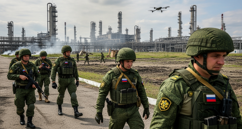 Охрана "Башнефти" расстреляла 1200 патронов, отбивая атаку двух дронов