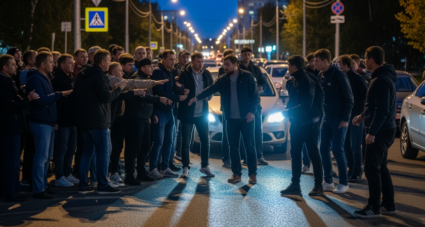 Дружина из 100+ человек устроила рейд против мигрантов-вымогателей в Люберцах