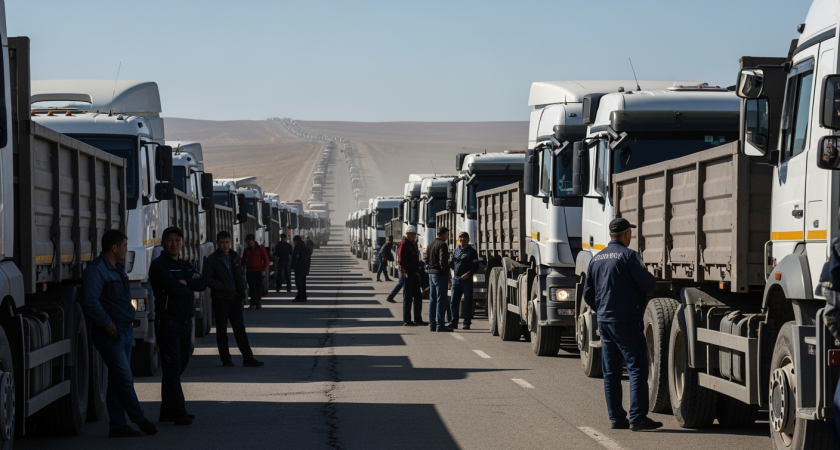 5000 грузовиков застряли на границе: склады Москвы пустеют из-за охоты за контрафактом
