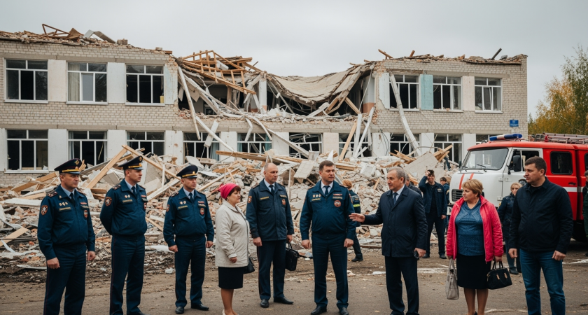 Губернатор Новосибирской области после "чудом не ставшего трагедией" обрушения школы пересматривает приоритеты власти