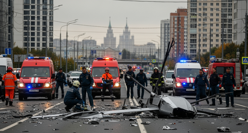 ПВО отразило новую атаку дронов на Москву: на месте падения обломков работают спецслужбы