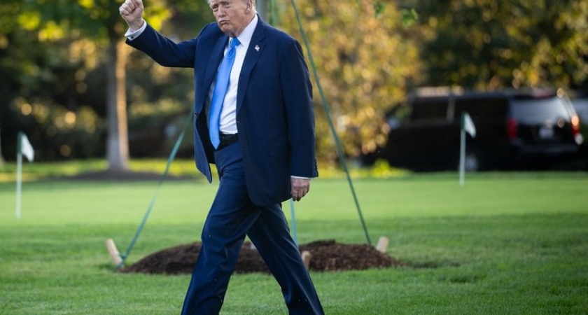 Мужчина с ножом ослепил лазером пилота вертолета Трампа: экстренная посадка и арест на коленях