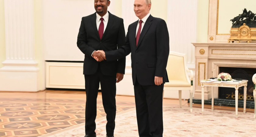 Путин объявил о росте товарооборота с Эфиопией на встрече с премьер-министром в Кремле