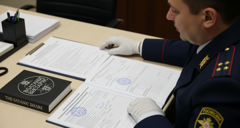 Псковский суд приказал сжечь "Сатанинскую Библию", подаренную россиянину эстонским другом