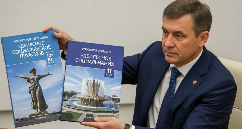 Кравцов показал учебники с "Рабочим и колхозницей": все школы перейдут на них в 2026 году