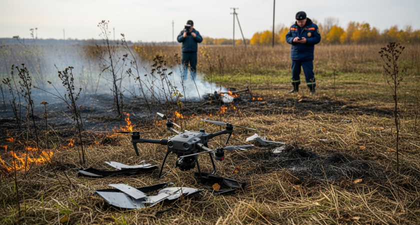 ПВО отбила ночную атаку дронов в четырех районах Ростовской области, обломки вызвали пожар