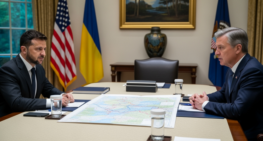 Трамп отодвинул карты фронта во время закрытой встречи с Зеленским в Белом доме