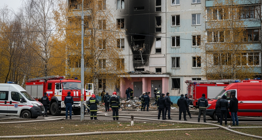 Осколочная граната взорвалась в квартире Элисты: эвакуированы 60 жильцов девятиэтажки