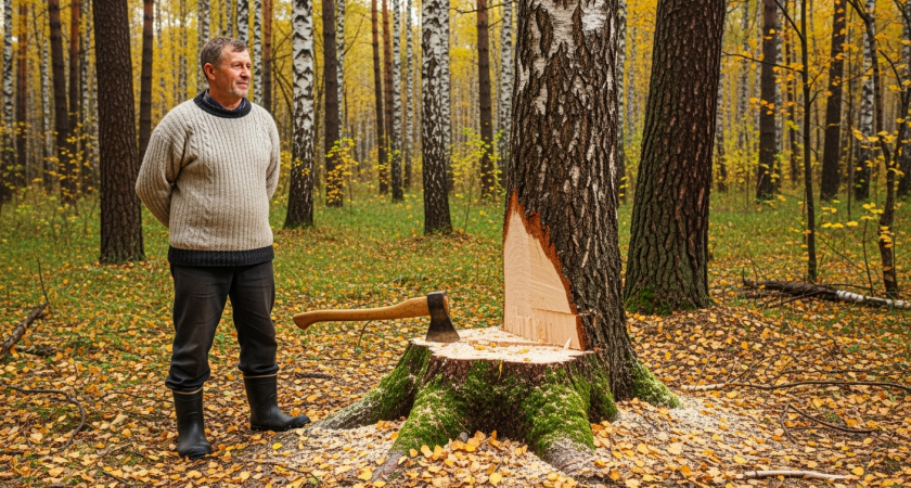 Китайцы удаляют пни за полчаса одним ломом, пока мы платим 6000 рублей — вот в чём секрет их метода