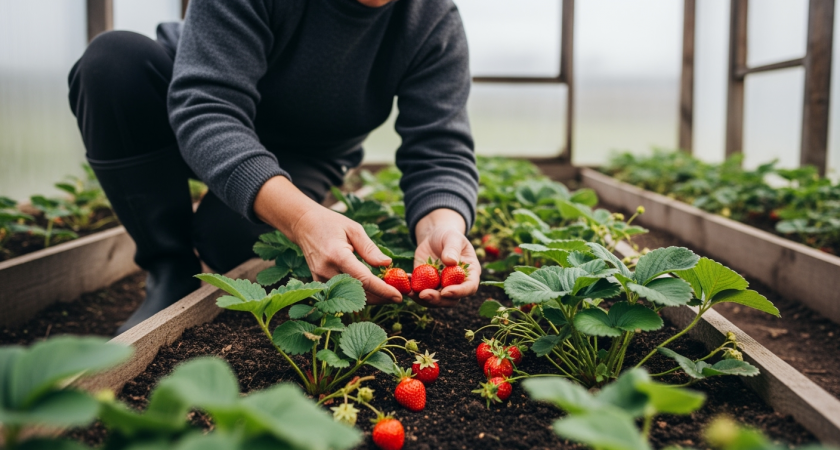 Этот простой трюк в октябре спас мою клубнику от невидимого врага: теперь ягоды крупные без единой химии