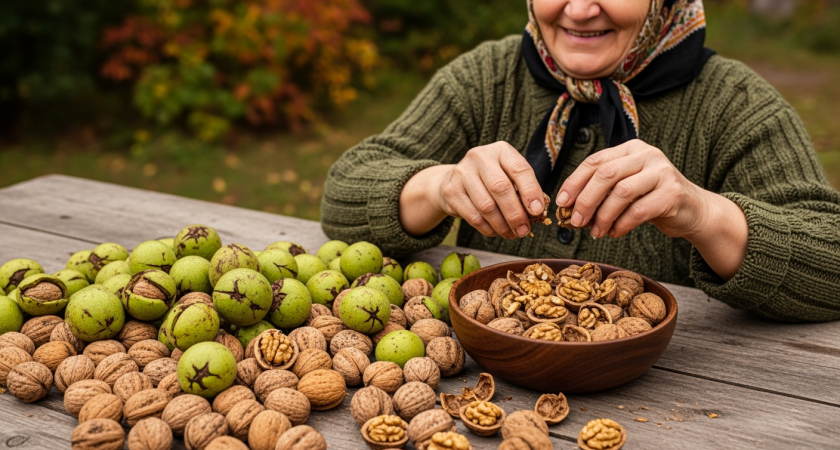 Крымский секрет чистки грецких орехов бутылкой: ядра остаются целыми, а вы забудете про орехокол навсегда