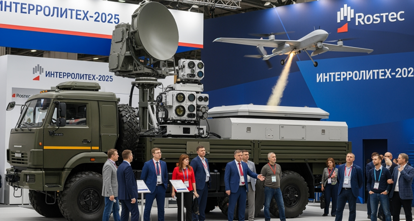 Швабе создал охотника на дроны: автоматизированный комплекс с перехватчиками показали на Интерполитех-2025