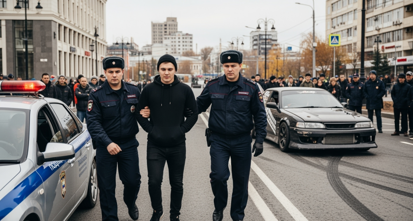 23-летний дрифтер с поддельными правами терроризировал Владивосток на огромной скорости