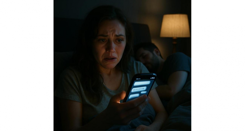 Проверяя время на телефоне ночью, жена увидела то, что разрушило 15 лет «простого» брака с Игорем