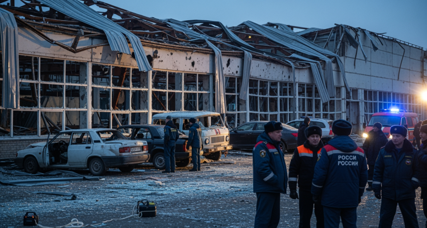 РЭБ подавила несколько БПЛА над Воронежем: возгорание на коммунальном объекте ликвидировано