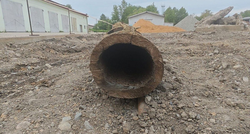 Деревянный водопровод столетней давности: японское наследие обнаружили при стройке в Южно-Сахалинске