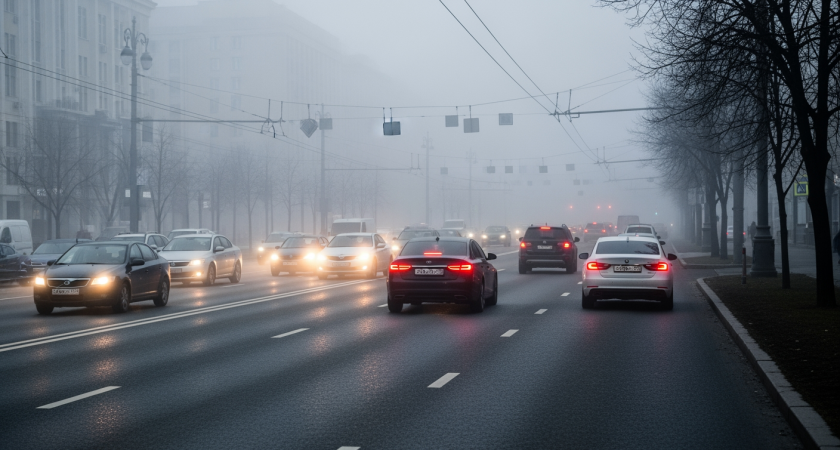 Туман со слепящей видимостью 200-700 м накроет Москву на ночь с 12 на 13 ноября