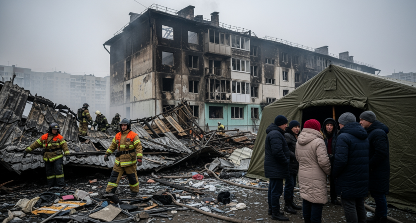 Пожар на 1400 кв. м в Оренбурге: 220 человек эвакуированы, 10 остались без крова