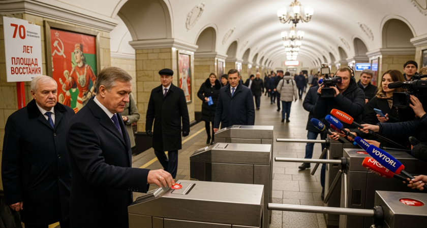 Самая глубокая подземка в мире: как Петербургское метро отметило 70 лет с советскими лозунгами