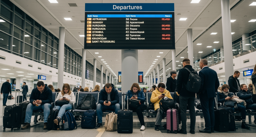 Казань, Стамбул и Хургада: шесть рейсов застряли в аэропорту из-за трехчасового закрытия