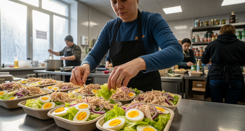 Салат «Нежность», который покоряет с первой ложки. Легкий, изысканный и готовится за минуты.