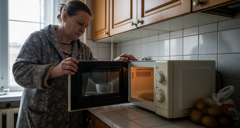 Микроволновка сияет чистотой без химии и усилий - простой трюк экономит время и деньги