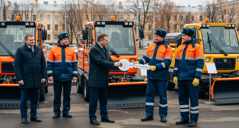 Электрические гусеничные платформы и «мультимобили»: Петербург вывел на улицы технику нового поколения