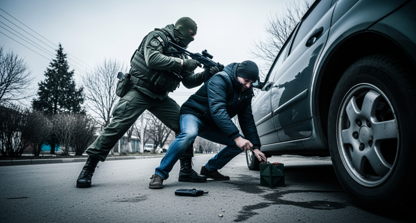 ФСБ показала взрывчатку западного производства: украинский агент нейтрализован при закладке бомбы под авто офицера