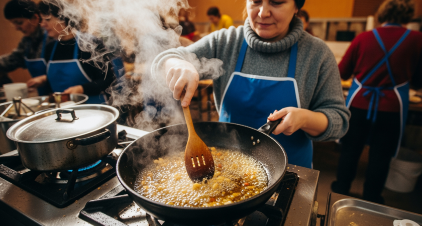 Беру два пакетика чая, заливаю горячей водой — сковорода блестит как из магазина, весь жир растворяется за минуты