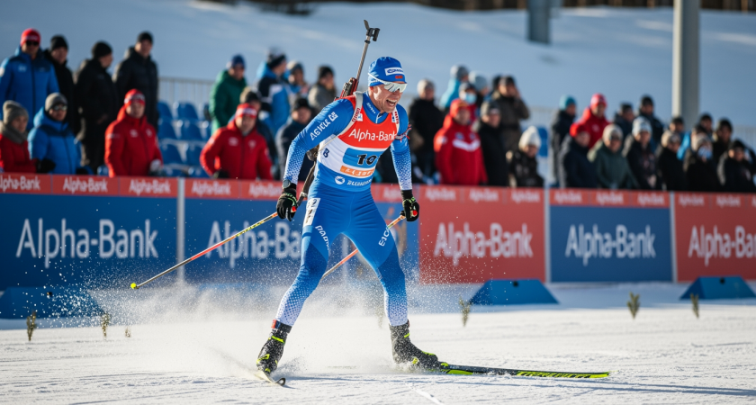 Лазовский выиграл масс-старт в Ханты-Мансийске с двумя промахами