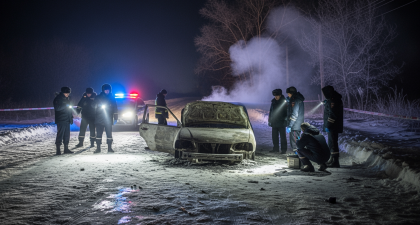 Двое 22-летних убили продавца авто ножом прямо за рулем и сожгли тело в машине