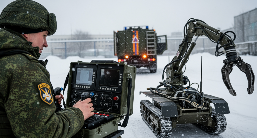 Робот обезвредил три самодельных устройства на оборонном заводе Челябинска