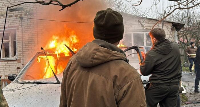 Дрон ВСУ чуть не убил губернатора Гладкова в Грайвороне – сгорел автомобиль семьи с детьми