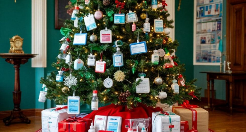 Елка из ампул адреналина и УЗИ-снимков: медики Балашихи переделали праздник