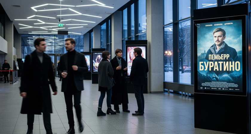 Любимова на премьере «Буратино» с Бондарчуком и Першим каналом