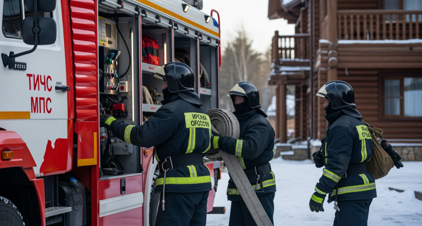 На туристической базе «Юность» в Алтае потушен пожар площадью 600 кв. м