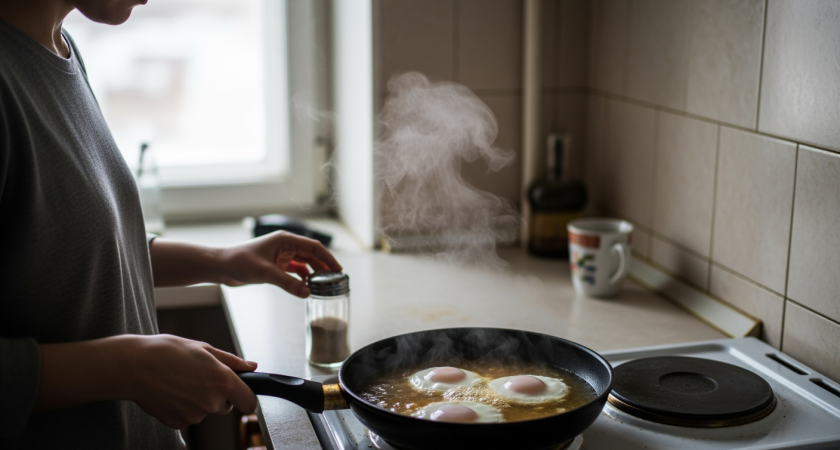 Забыли про масло: чем жарят яичницу опытные кулинары, и я начала делать также
