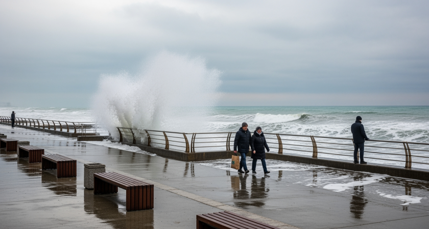 Сочи пережил шторм без разрушений: фейки в соцсетях опровергнуты