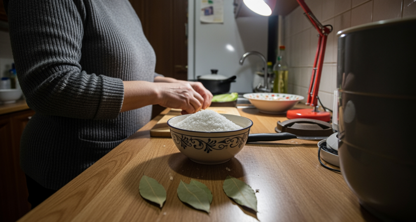 Соль на лавровый лист - простой трюк, который я применяю весь месяц и не перестаю им гордиться