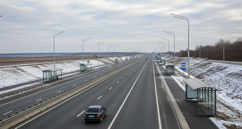 В Татарстане открыли расширенную трассу М-7: с двух полос сделали четыре