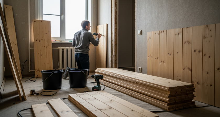 Обшивка стен ламинатом: дизайнерский тренд, который дорого обходится владельцам квартир