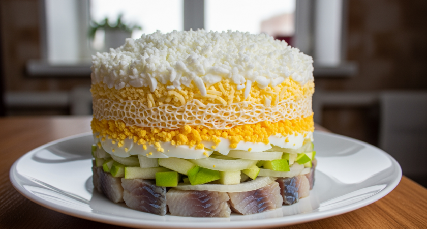 Забытый салат «Селёдка под снегом» вернулся в моду — вот почему он лучше «Шубы»