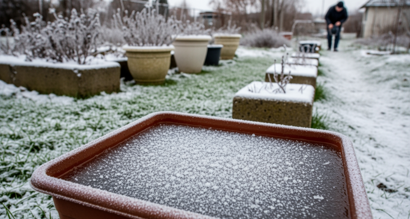 Как спасти бочку от льда зимой: способ, который работает годами
