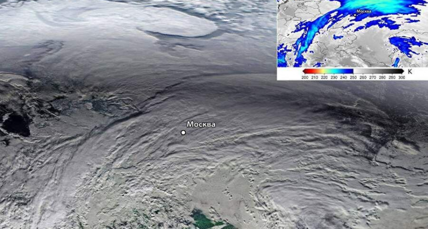 Спутники «Роскосмоса» засняли циклон-монстр: на Москву обрушится половина месячной нормы снега